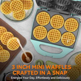 Baker's Friend waffle iron indicator light shows when the plate is hot.