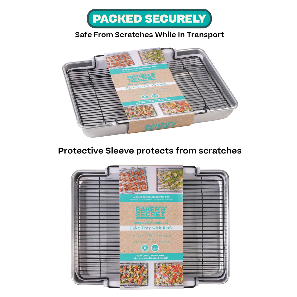 Baker's Secret eco-friendly choice reduces waste with recycled aluminum