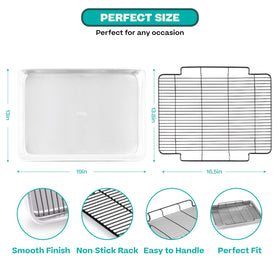 Baker's Secret large 17.7x13-inch roasting pan ideal for turkey