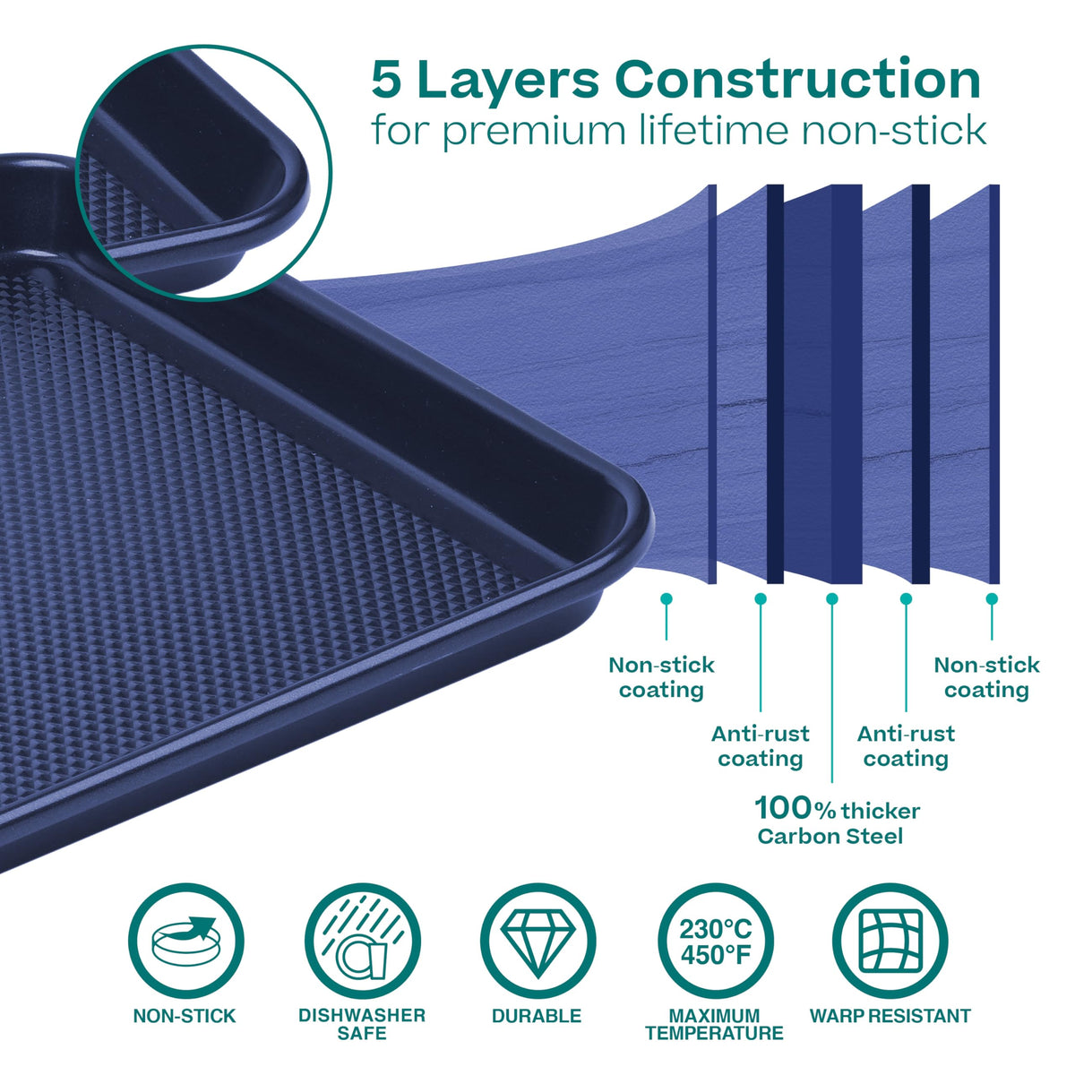 Baker's Secret large non-stick bake sheet for big batches
