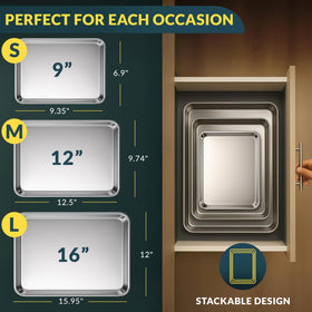 Baker’s Signature 12-inch baking sheet ideal for cookies and vegetables