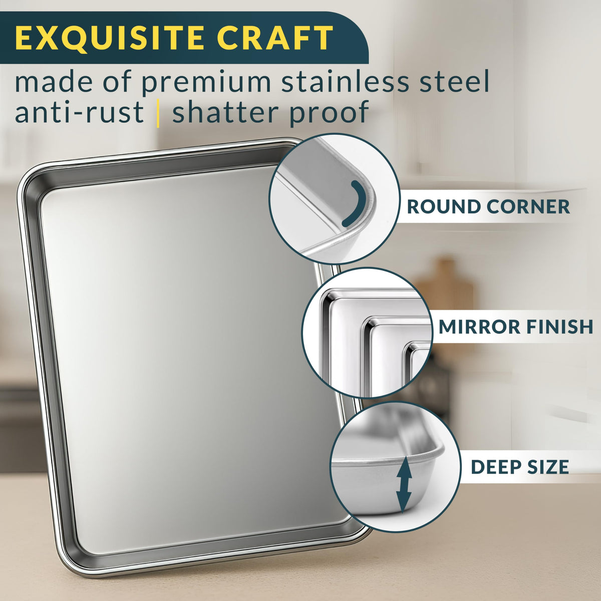 Baker’s Signature 9-inch baking sheet compact option for small bakes