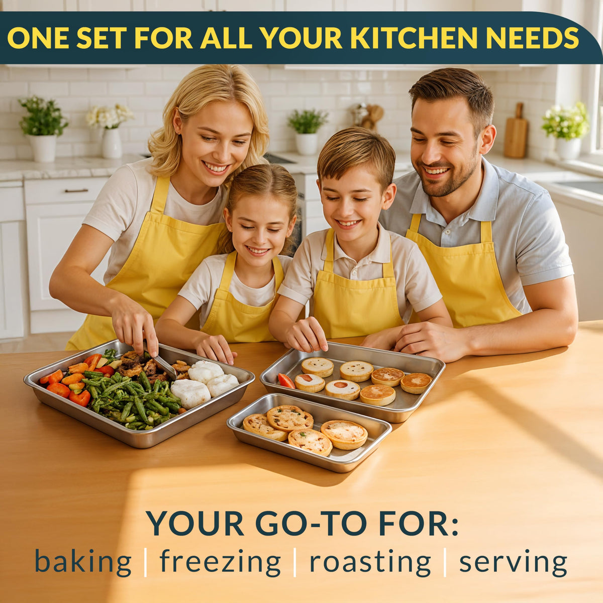 Baker’s Signature dishwasher-safe bakeware for quick cleanup