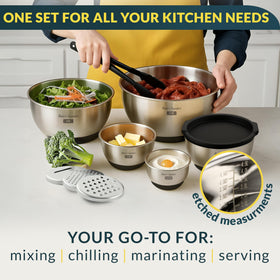Baker's Signature bowls are dishwasher safe for quick cleanup.