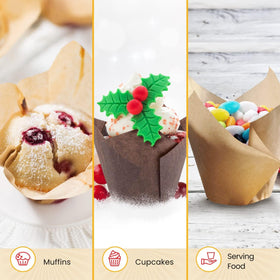 Elegant liners suitable for weddings and parties for refined desserts