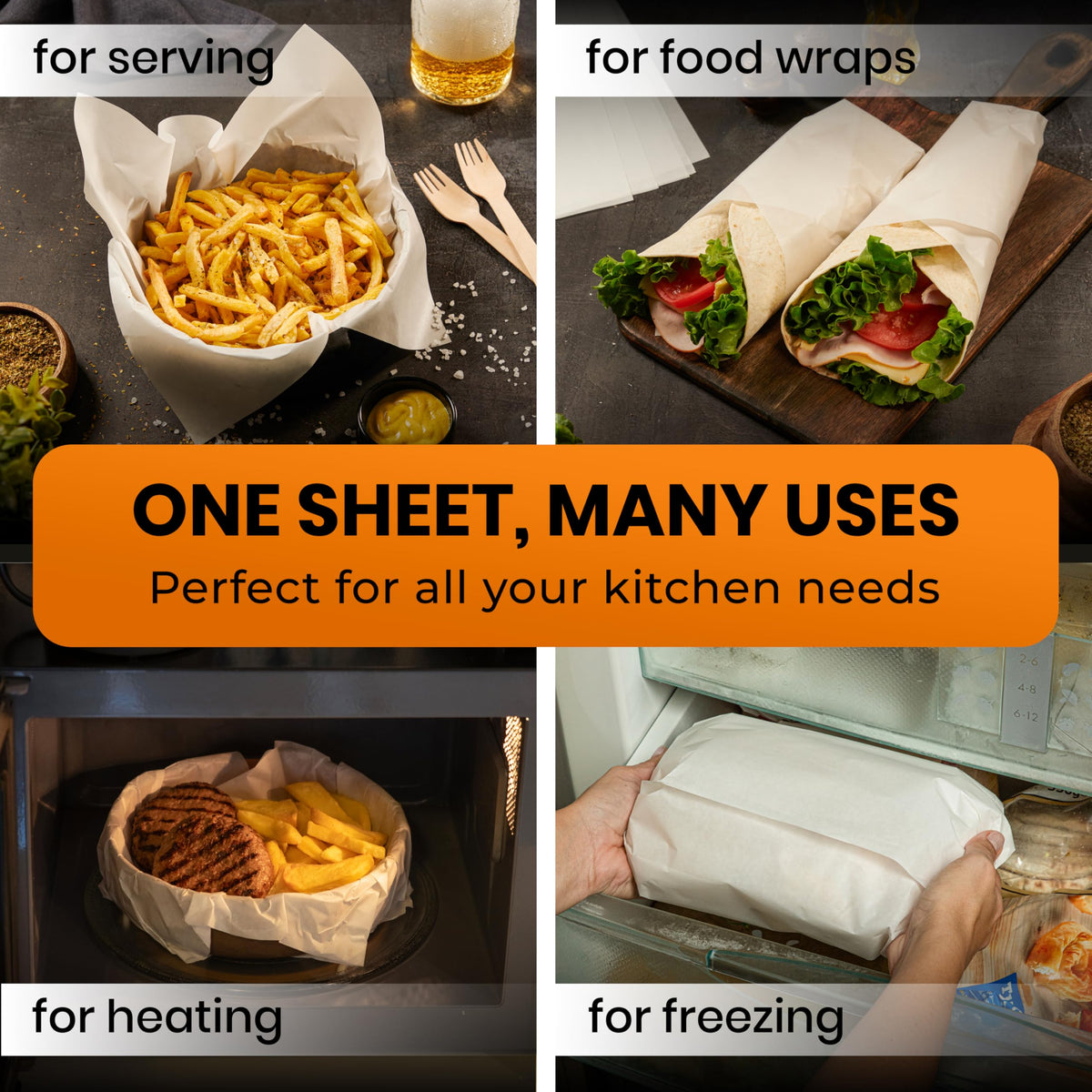 Baker's Signature microwave-safe parchment for quick reheats
