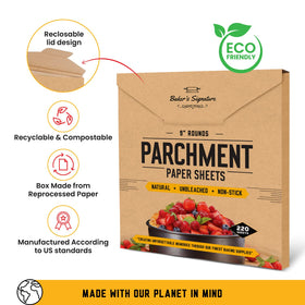 Baker's Signature natural wood pulp sheets offer a healthier alternative.