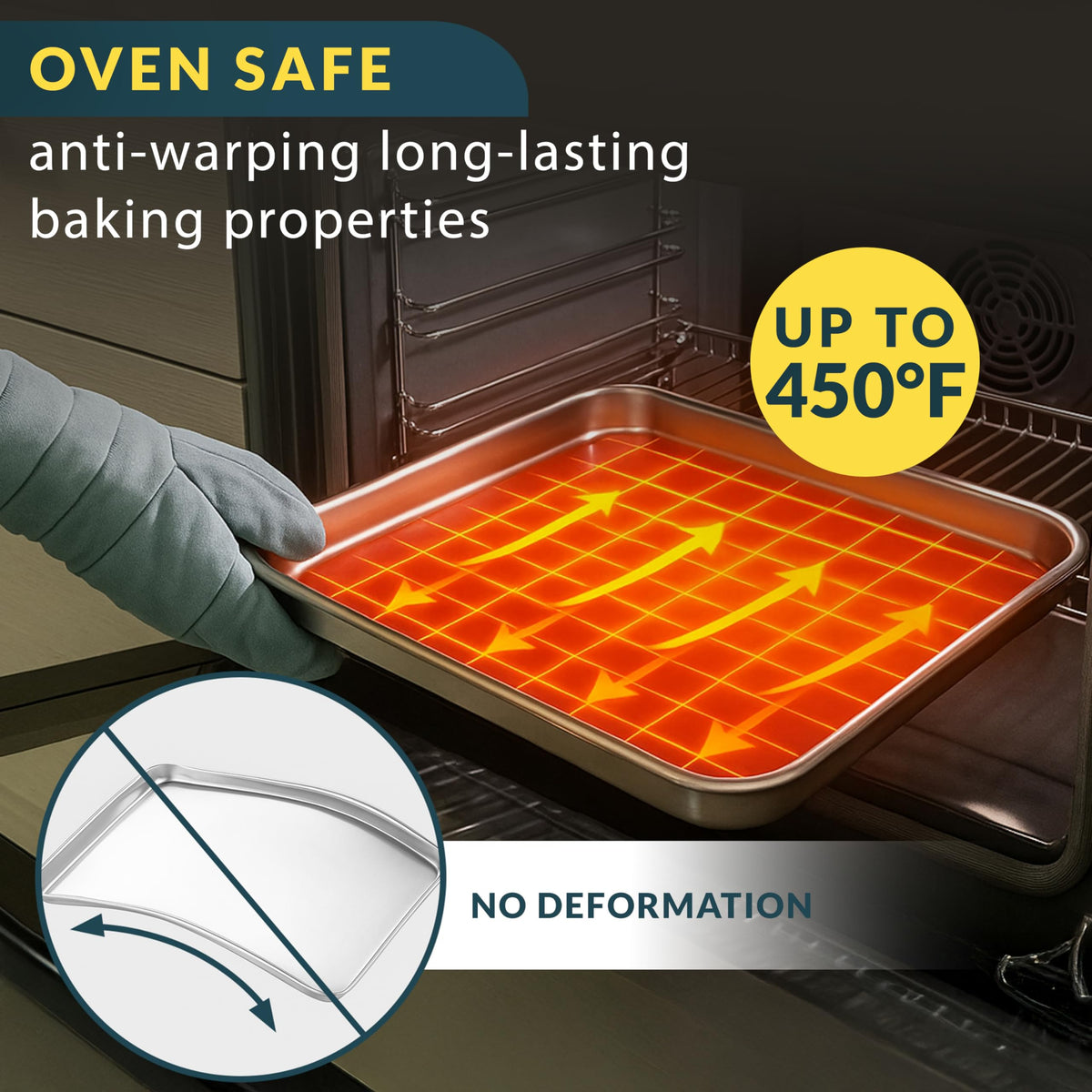 Baker’s Signature nonstick surface bakeware for versatile cooking