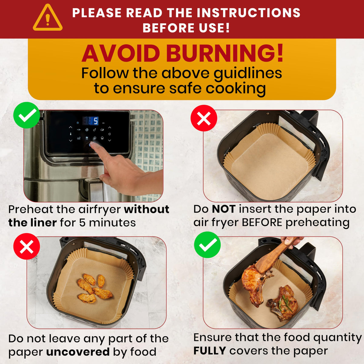 Baker's Signature liners are oven and microwave safe for quick meals.