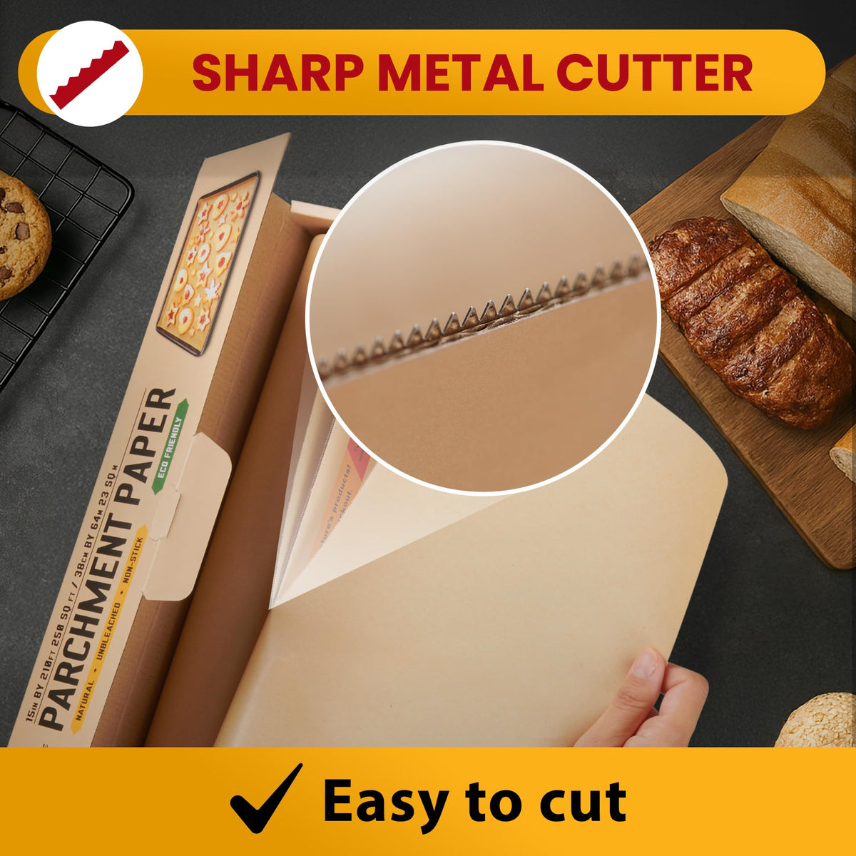 Baker's Signature parchment suitable for air fryer and grilling uses.