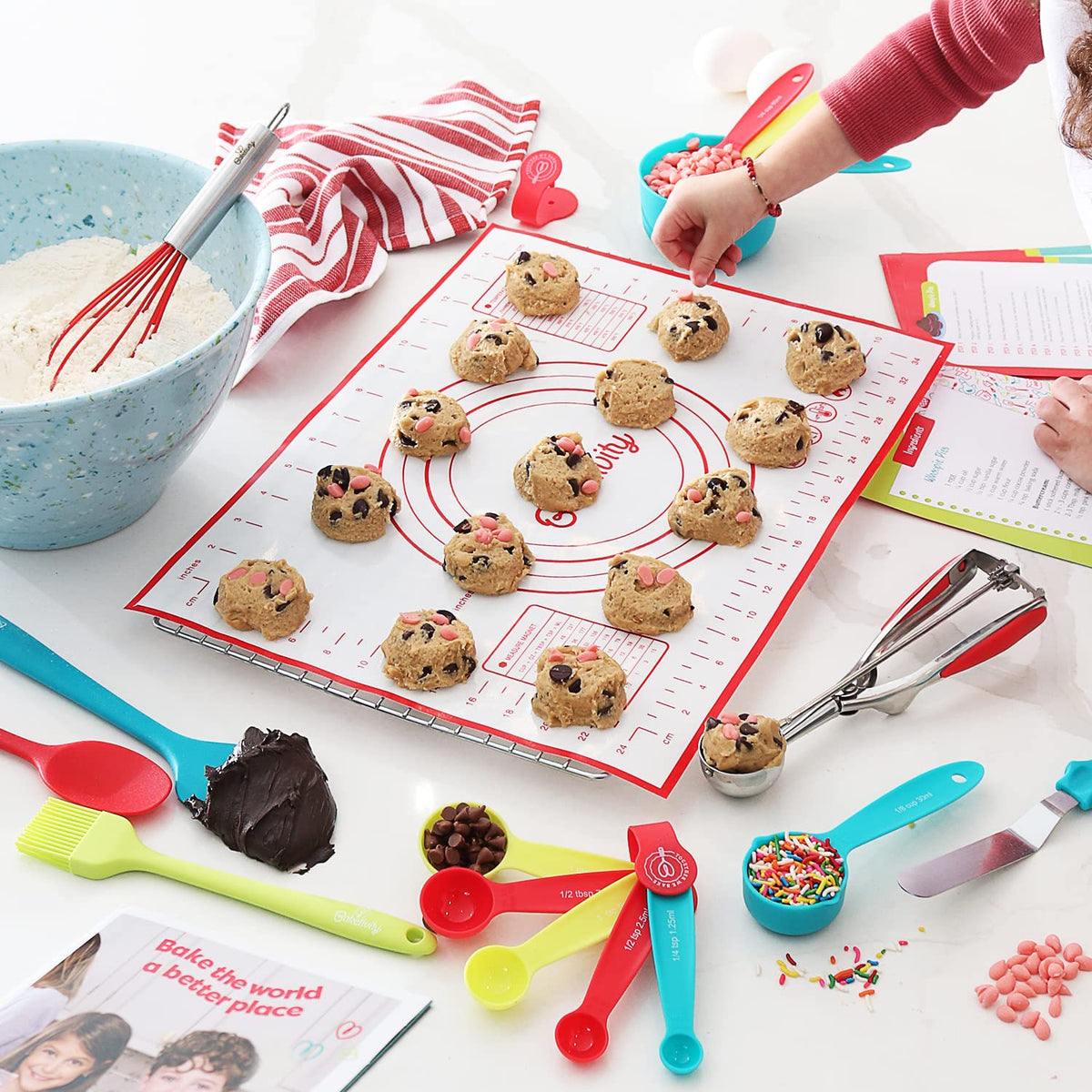 Baketivity cheerful packaging makes a memorable gift for budding bakers.