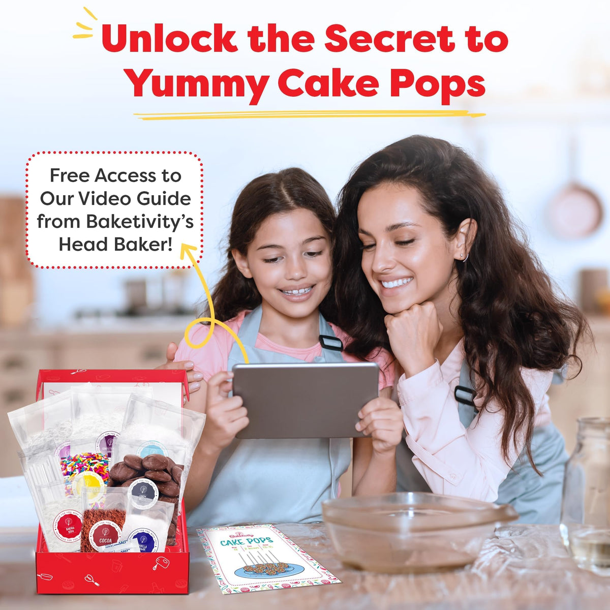 Baketivity decorating supplies assortment—creative cake pop finishes.