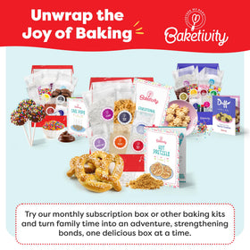 Baketivity pretzel kit fresh hot pretzels ready for family movie night.