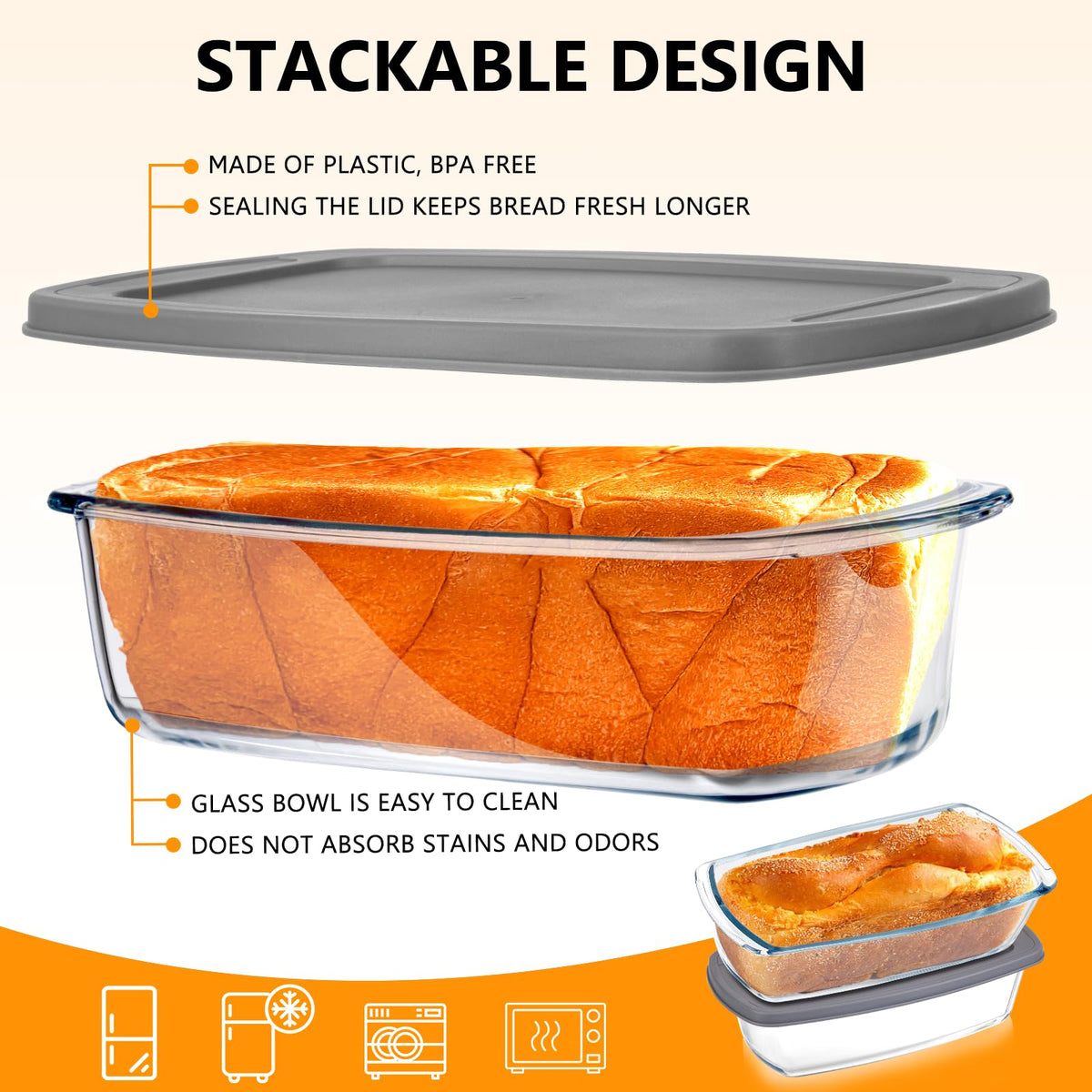 BAKEWAY loaf pan used for lasagna or meatloaf and baked dishes.