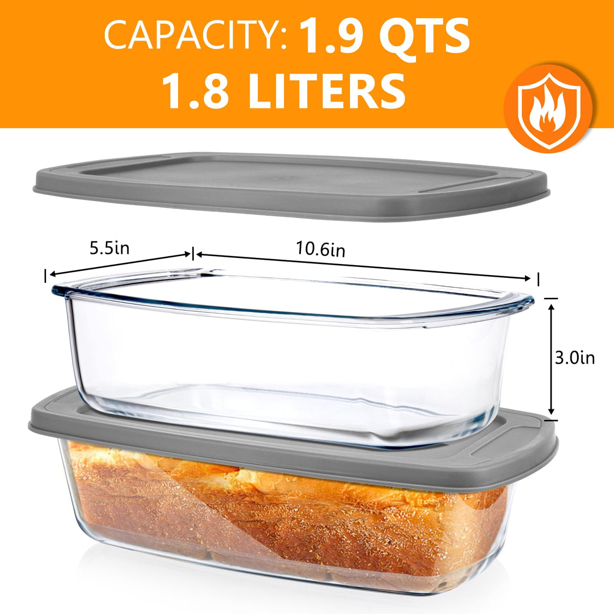 BAKEWAY lid close-up showing leak-proof design for freshness.