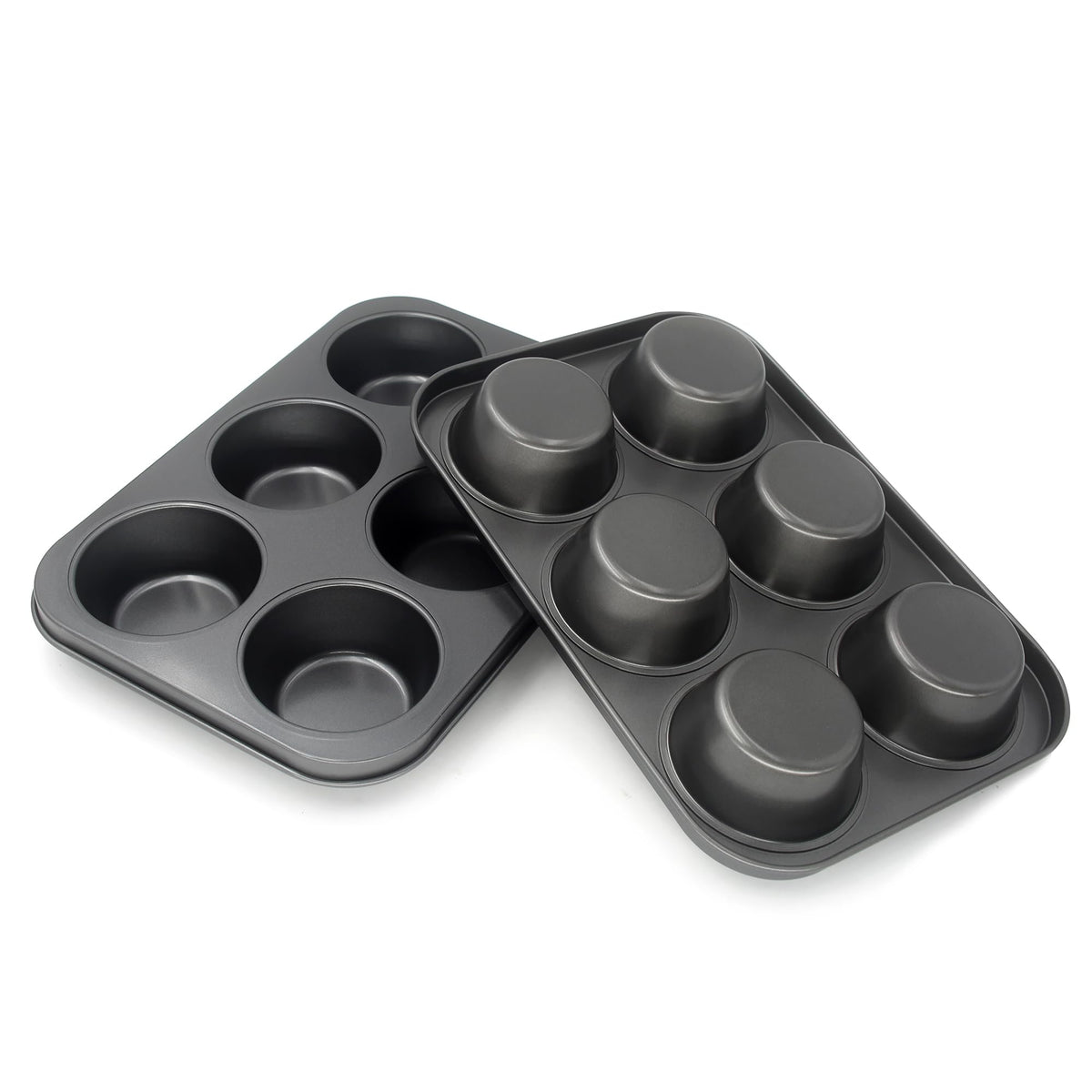 Bakexcel jumbo muffin pan cup detail shows sturdy construction for even heat distribution.