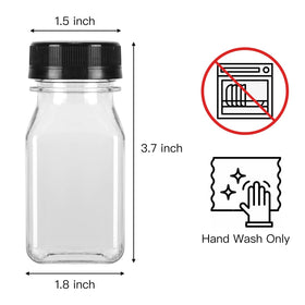 BAKHUK sturdy 4oz bottles with screw caps provide leak-free party favor options.