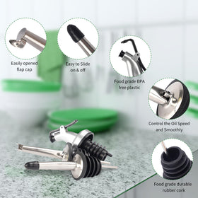 BAKHUK sealed and flap caps prevent dust and drips during storage.