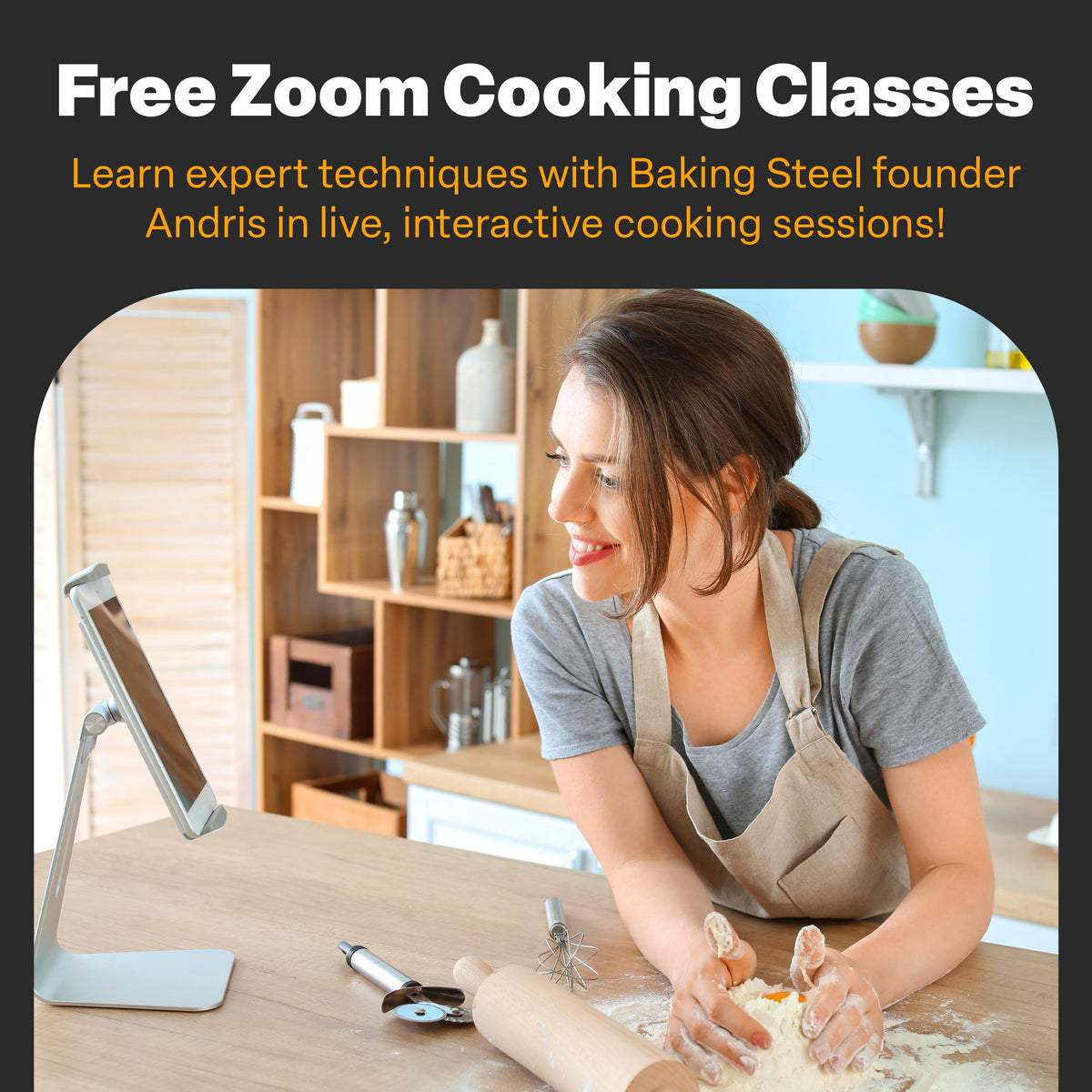Baking Steel Crack-proof, warp-proof construction stands up to frequent cooking.