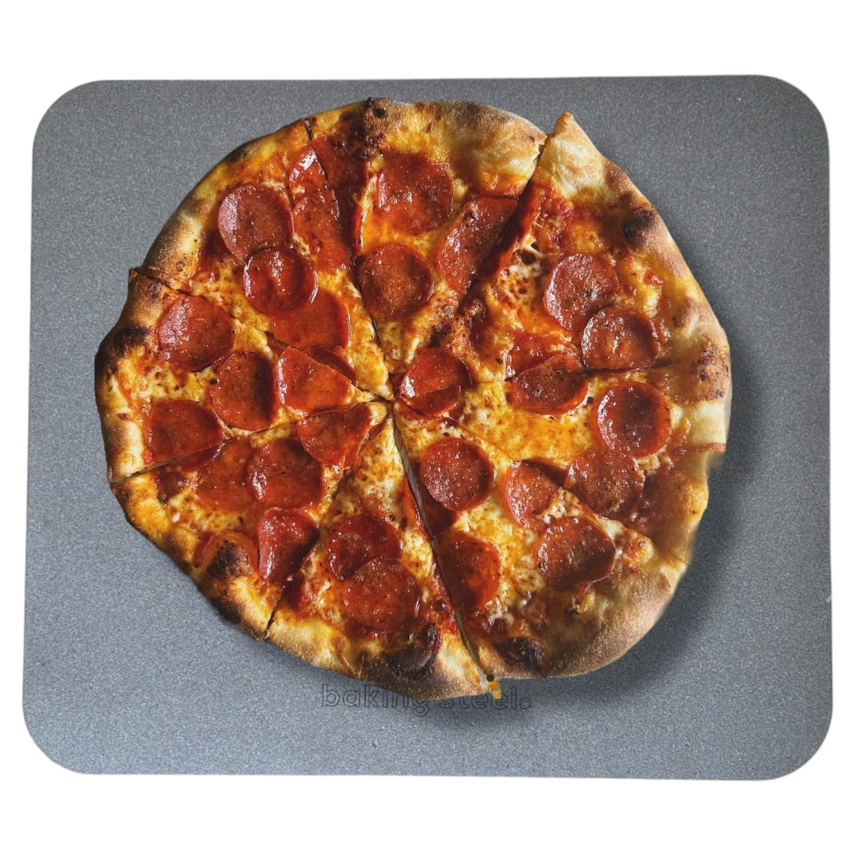 Baking Steel Original design heats rapidly for crispy crusts in home ovens.