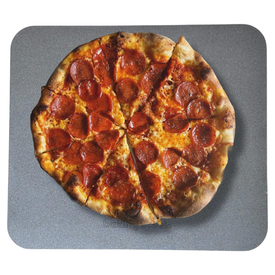 Baking Steel Original design heats rapidly for crispy crusts in home ovens.