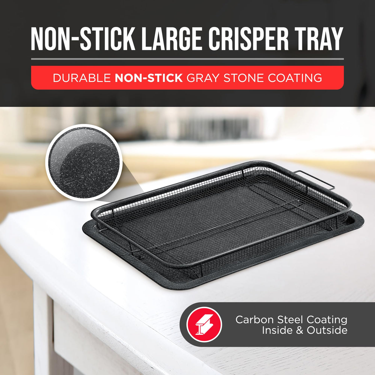 Bakken-Swiss Crisper Basket removable enables versatile crispy results in ovens.