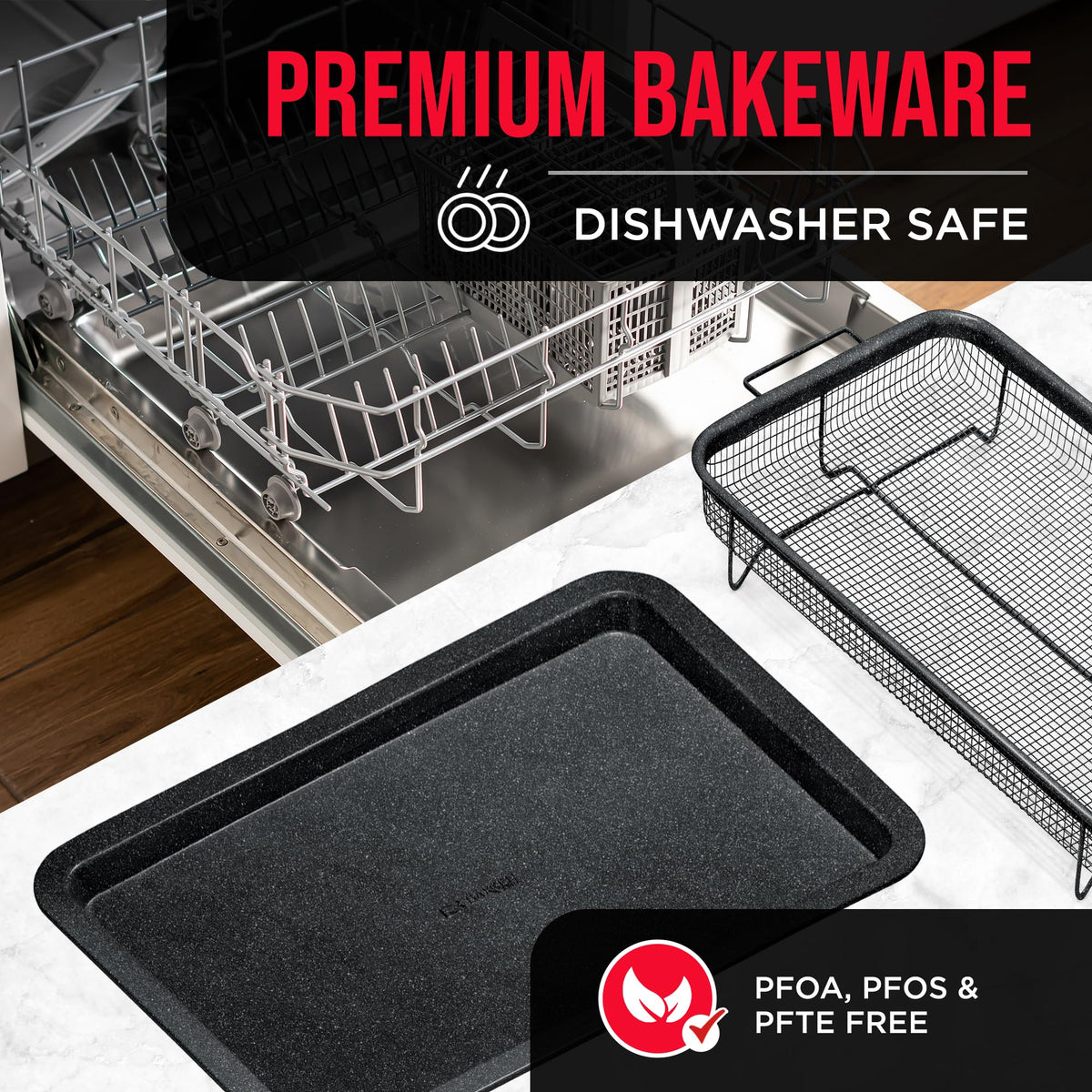 Bakken-Swiss Crisper Tray large 19x13 inches ideal for bacon and chips.