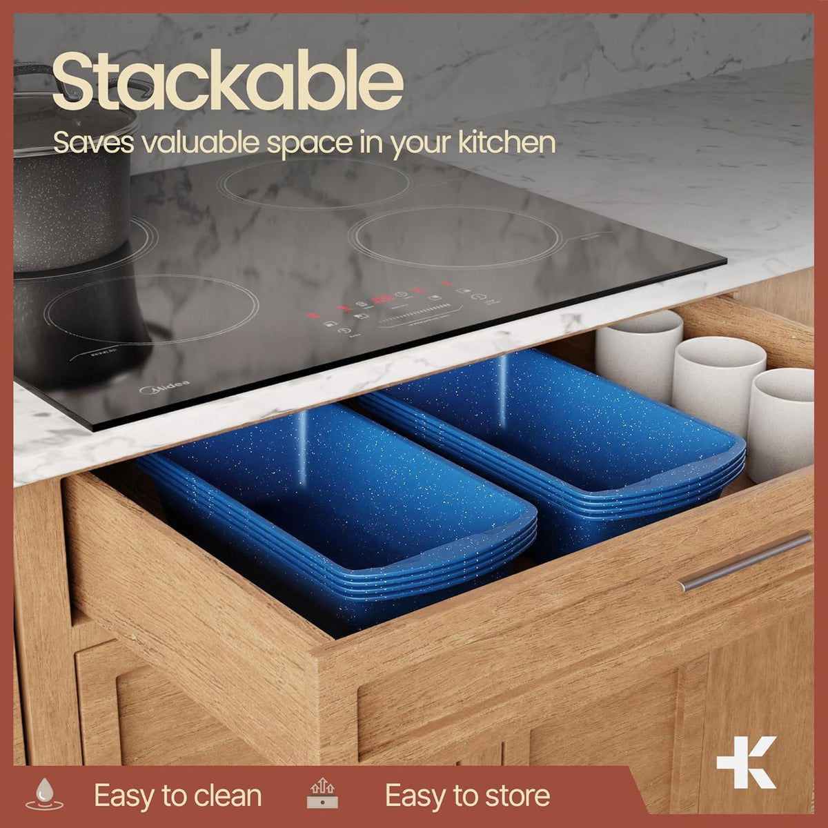 BAKKENMASTER dishwasher-safe loaf pan for easy post-bake cleanup.