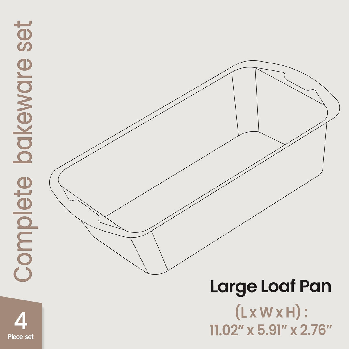 BAKKENMASTER nonstick coating inside-out enables effortless removal of baked goods