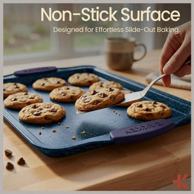 BAKKENMASTER nonstick coating ensures easy release and simple cleanup.