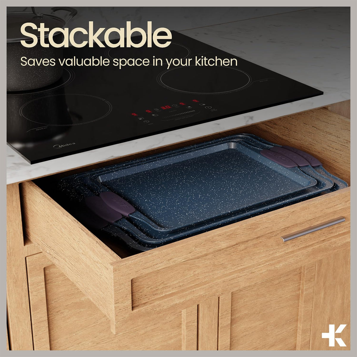 BAKKENMASTER oven safe up to 450F for versatile cooking.