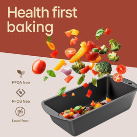 BAKKENMASTER pans are PFOA PFOS and PTFE free for safer baking