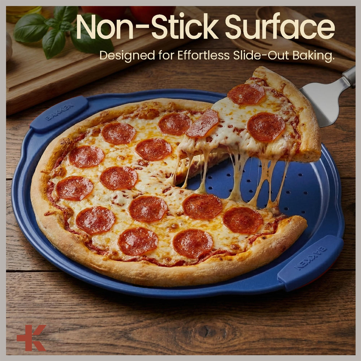 BAKKENMASTER oversized silicone handle for comfortable grip while baking