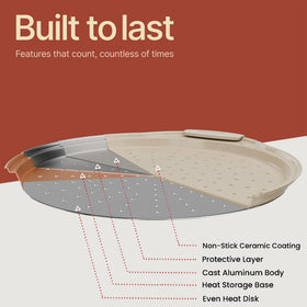 BakkenMaster two-pack set for family pizzas and batch baking.