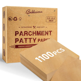 Baklicious Patty Paper box setup shows convenient tear-open packaging for quick use.