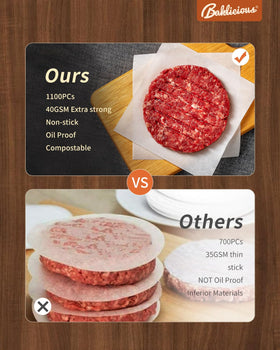 Baklicious silicone nonstick coating protects patties from sticking