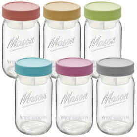 BAKOTAKA 32 oz glass jar with wide mouth for easy ingredient filling.