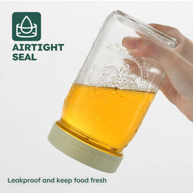 BAKOTAKA transparent glass shows contents for quick meal prep.