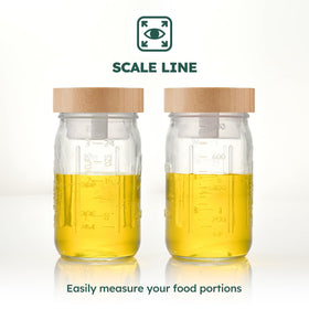 BAKOTAKA clear glass jar shows contents at a glance
