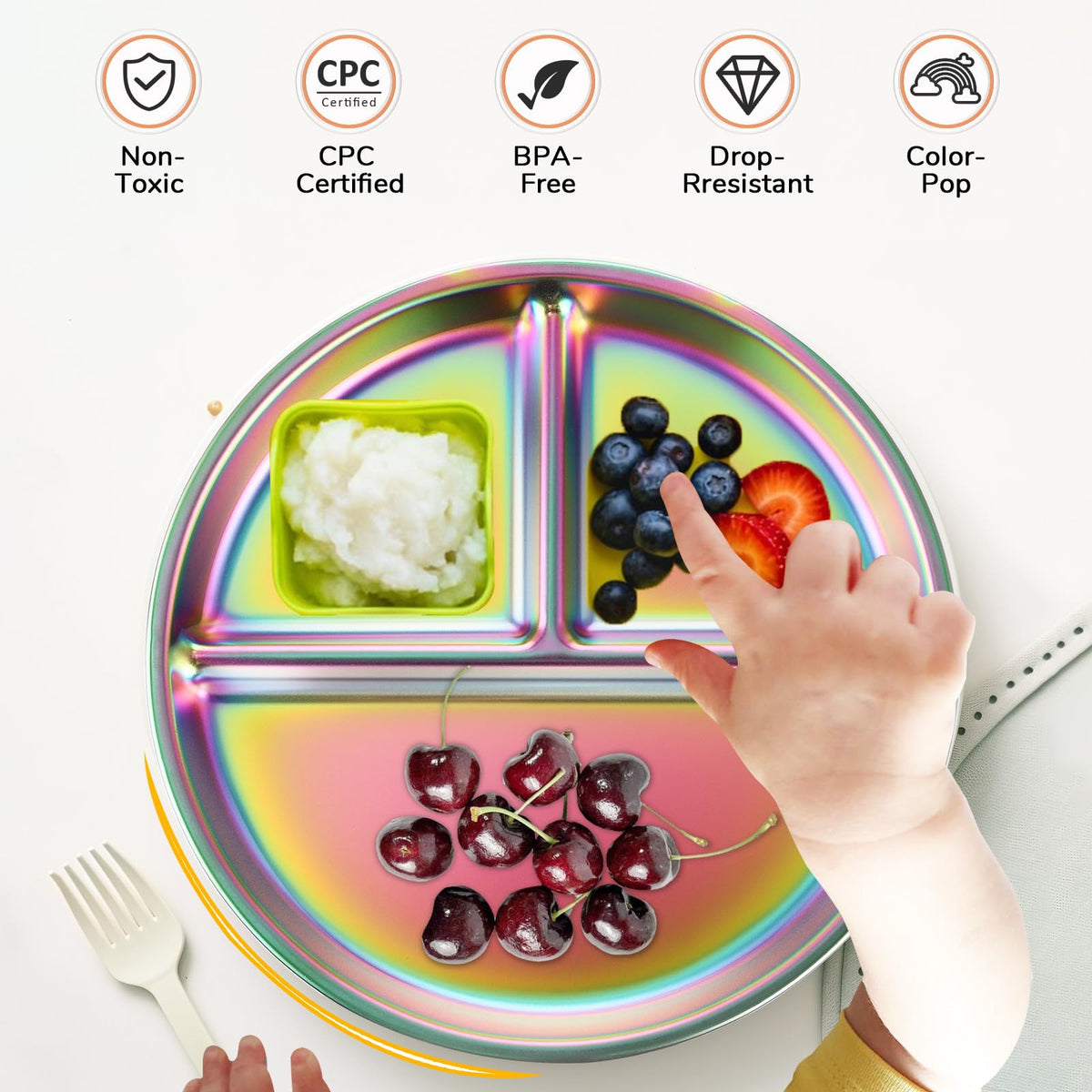 Bakpoco portable picnic plate ideal for meals on the move.