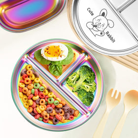 Bakpoco snack-portion plate helps guide healthy snacking.