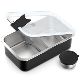 Bakpoco stainless steel Bento lunch box, durable for daily meals at work.