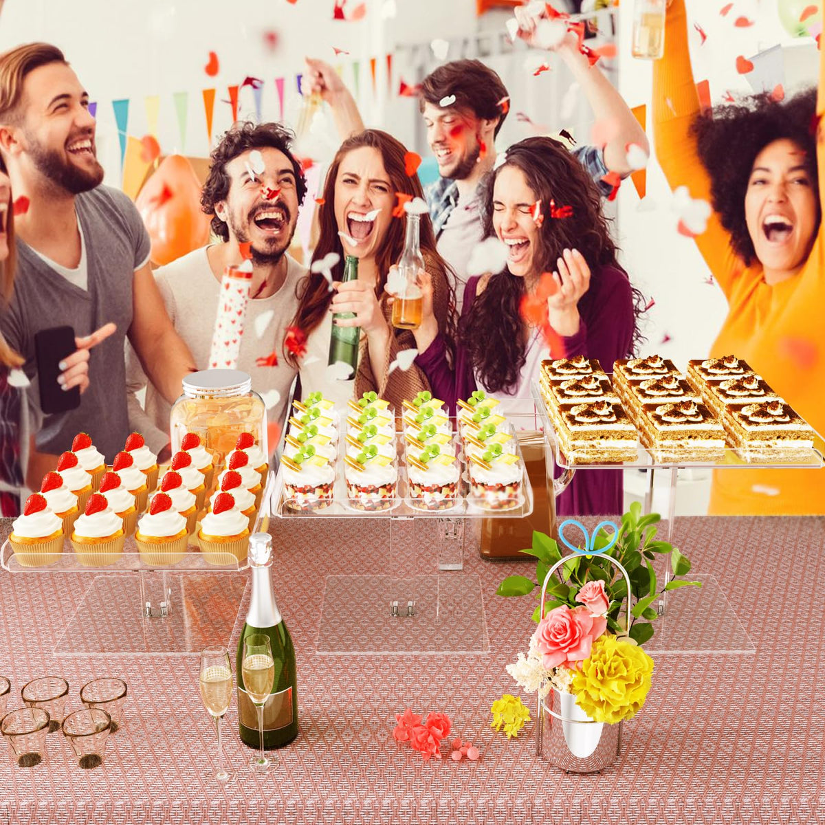 Bakzon wedding and party display elevates dessert tables with crystal clarity.
