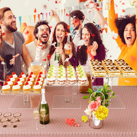 Bakzon wedding and party display elevates dessert tables with crystal clarity.