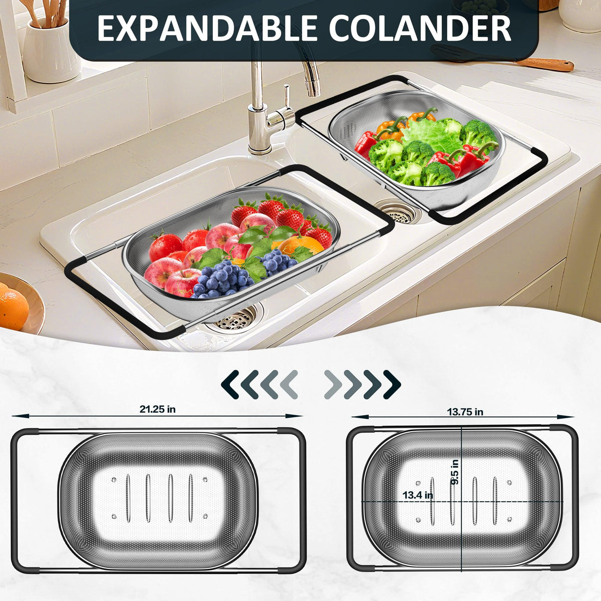Balavina dishwasher-safe sink strainer for quick after-meal cleanup.