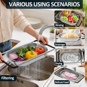 Balavina stainless steel sink strainer demonstrates premium build for daily rinsing.