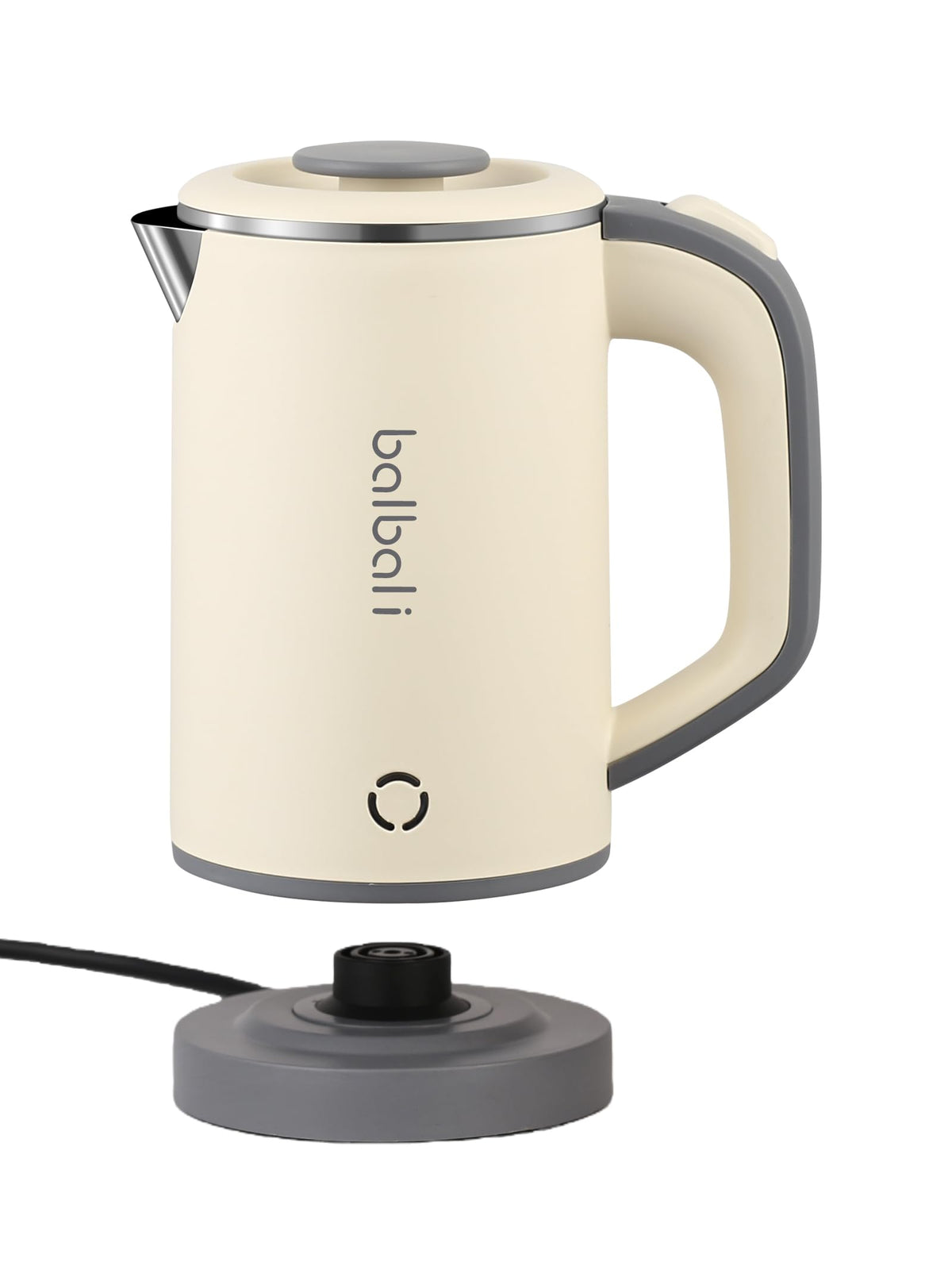 Balbali portable electric kettle compact travel design for easy packing.