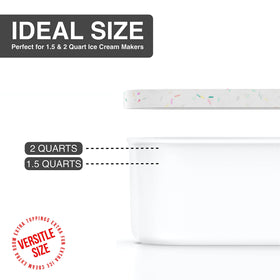 BALCI dishwasher-safe storage container shown for easy cleanup after batch making.