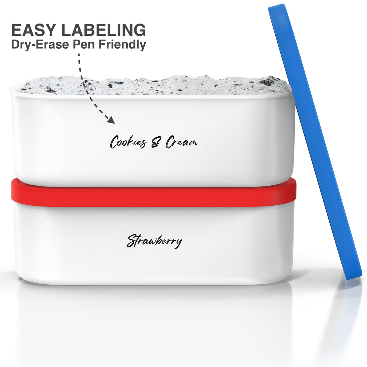 BALCI airtight-seal lid provides freshness and prevents freezer burn.