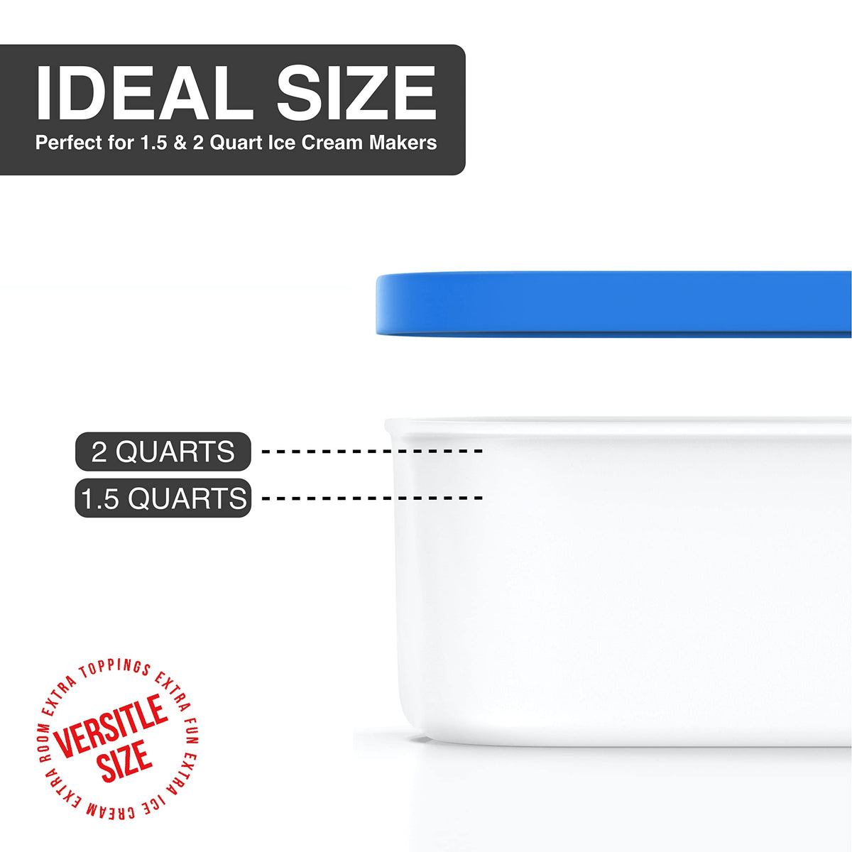 BALCI stackable design saves space in your freezer.
